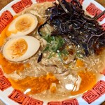 バーミヤン - 料理写真:酸辣湯麺&煮玉子&きくらげ