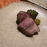 焼鳥あかぎ - 鴨胸肉のコンフィ