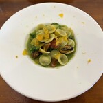 Cucina Italiana e Gastronomia CICCIO - オレキエッテ ムール貝と菜の花のソース 自家製ボッタルガ添え