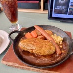 レストラン ケルン - スモールハンバーグステーキランチ + チーズトッピング          ¥ 1,870