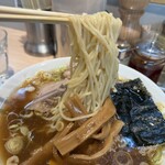 桜上水 船越 - しっかりと茹で上げられた喉越しの良い柔めの細ストレート麺