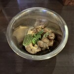 ハイ，ハウ アー ユー - サービスでいただいた炙ったモツ