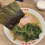 ラーメン六角家 - ラーメン＋ほうれん草トッピングで1,000円