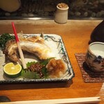 すし処 錦 - カンパチ カマ塩焼き