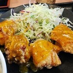 吉野家 - 洋風甘辛だれのかかったからあげ。おいし！