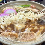 多助 - 海老天入り味噌煮込みうどん❗️