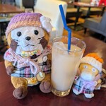 肉バル スノーキー - ラスちゃんはピーチジュースを追加注文♡(＾(ェ)＾)