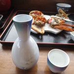 かに八代 れんが亭 - 香住鶴の熱燗