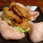 呑み処 集り処 来味 - ｢ヤゲン軟骨のフリットカレー風味｣です。