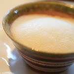 連理 - 「篠原産黄カブのスープに浜名湖産蛤入りロワイヤル」