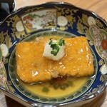 大衆しゃぶしゃぶ勝治 - この出汁巻がもう、。。底面カリっと、中ふわっと、あんかけとの相性も半端ないんです