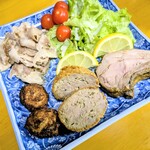 荒幡肉店 - 自宅で盛り付け