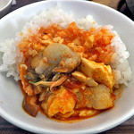 コッテジ - カキ入り豆腐チゲ（ご飯にかけて）（２０１５年１月）