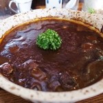 豆食堂ポロッポー - 牛すね肉とひよこ豆の赤だしビーフシチュー（１５年１月）