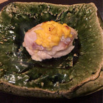 料理屋 仁 - 鯛の卵はさみ焼き