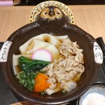 五代目 花山うどん - 上州麦豚かけ  鬼ひも