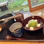 つぼみ - 本くずきり&抹茶みぞれぜんざい¥1,180