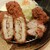 とんかつ神楽坂さくら - 料理写真:左にレンコン挟み揚げ､右にはヒレカツ