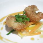 リストランテ サクラ - 富津市産穴子のフリット　サフランのアグロドルチェ