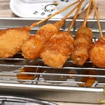 焼鳥 餃子 とり金 - 串カツ5種盛