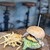 THE FACTORY - 料理写真:ベーコンチーズバーガー＋フレンチフライ