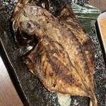 海鮮炭火原始焼き 日本酒 のど黒炭魚 - 