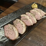 海鮮炭火原始焼き 日本酒 のど黒炭魚 - 