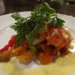 オマール海老と帆立貝柱　 ブールブランソース