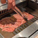 焼肉 ジャンボ - 焼き始め