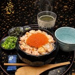 北海道 海の幸・山の幸 彩葉 - 鮭とイクラの櫃まぶし