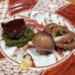 千ふく - 青森 干し鮑 肝ソース ・明石 飯蛸