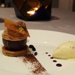 ラ メゾン ドゥ グラシアニ - モンブランとラム・レーズンのアイスクリーム