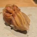 すしやのたい悟 - 赤貝&赤貝の紐