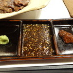 いわや - 和牛炭火焼（2014/12-1）たれ三種