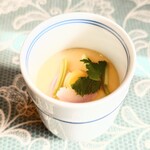 シャンティ - "麻紐くじ"で当たった、絶品"茶碗蒸し"。