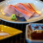 鎌倉 北じま - 2026.2 伊東産金目鯛皮霜造り 本わさび 塩 醤油