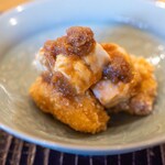 鎌倉 北じま - 2026.2 長谷川さんアンコウ唐揚げ アンキモ 生姜ダレ