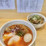 らぁ麺 ろく壱 - 濃厚白湯らぁ麺（辛味噌）煮卵トッピング…1130円