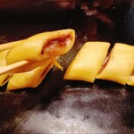 月島もんじゃ こぼれや - 下町あんこ餅巻き