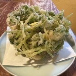 蕎麦カネイ - かき揚げ