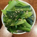 大衆酒場こいさご - 小松菜ナムル280円、外せません