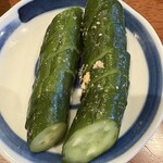 大衆酒場こいさご - きゅうりぬか漬け350円、美味い