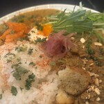 紺屋カレー - あいがけカレー (チキンとキーマ)