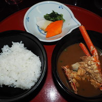 魚庵 千畳敷 - ご飯・香の物・伊勢海老味噌汁