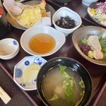 お食事処もりやま - ランチ天ぷら定食