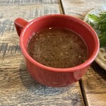 カフェ ダイニング バー ラフ - きのことイタリアンハーブのスープ