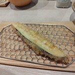 天ぷら ささき - 茄子、あとカボチャもありました。