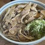 そば処 東亭 - 肉そば（冷・大盛）１０００円