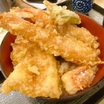 天冨久 - 小穴子入り天丼