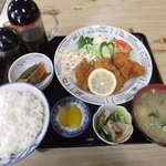 満月食堂 - チキンカツ定食　９００円　【　２０１５年１月　】